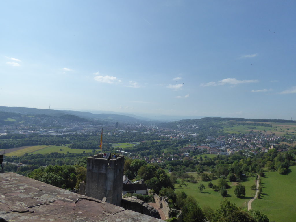 Looking into the valley from Rötteln Castle